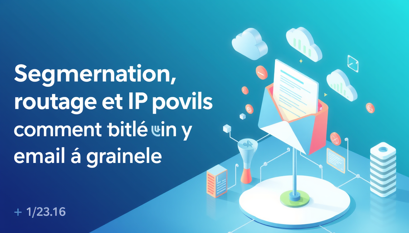 Segmentation, routage et IP pools : comment structurer un marketing email à grande échelle